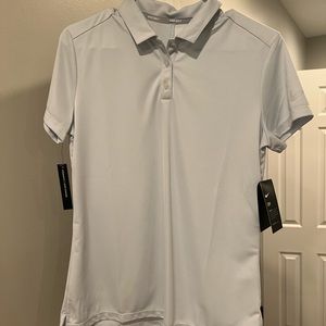 Nike womens light gray golf polo